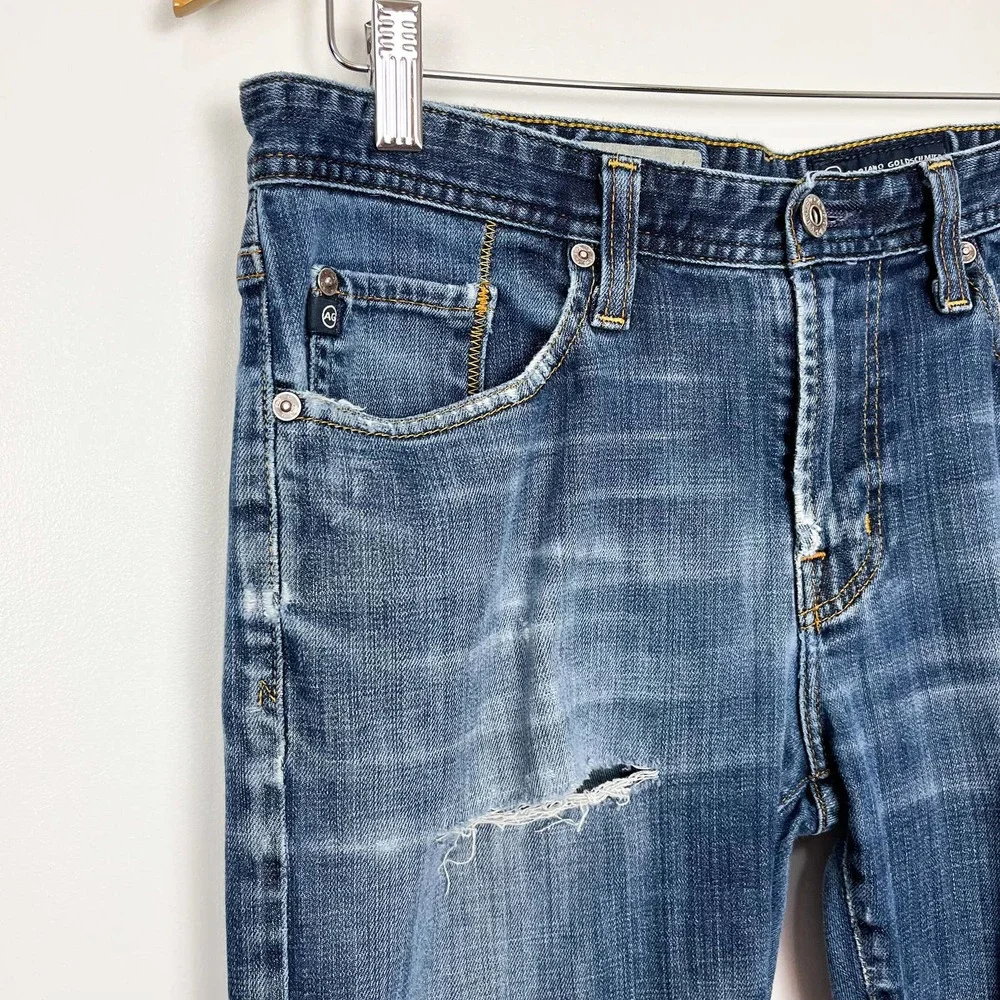 Adriano Goldschmied The Protege Straight Leg Distressed Jeans Size 32 x 32 - Picture 2 of 9